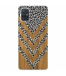 Coque Galaxy S20 PLUS effet bois leopard noir transparente