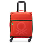 Delsey Paris x Colors Benetton Color Block 4 roues trolley cabine 55 cm avec soufflet d'extension red (TAS031409)