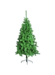 Sapin de Noël 210 cm Santa Claus, Pin artificiel, Arbre à effet réel, Sapin de Noël, 120x120 h210 cm, Vert