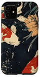 Coque pour iPhone 11 Beauté Koi Fish Pond Japan Zen Garden Vintage Art Lovers