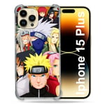 Coque Compatible MagSafe pour Iphone 15 Plus Manga Naruto Team