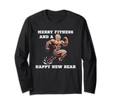 Merry Fitness Happy New Rear Workout Christmas Cookie Long Sleeve T-Shirt