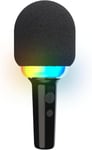 ¿ Lumipop ¿ Microphone Karaoké Sans Fil + Enceinte Portable Led Rgb Lumière Disco ¿ Sans Fil, Bluetooth 5.0 ¿ Compatible Avec Ios/Android/Pc/Smartphone ¿ 4 Déformations De Voix Pour Chanter