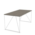 Skrivbord Air, Bredd 160 cm, Utförande White / Grey Wood