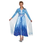 DISGUISE 23170F Disney Elsa Frozen 2 Deluxe Adult Costume Sized, Blue, XL