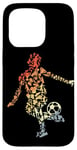 Coque pour iPhone 15 Pro Croquis d'un joueur de football Amoureux du football