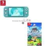 Console Switch Lite Turquoise + Jeu Switch The Legend of Zelda : Link's Awakening