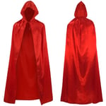 Maeau - Adulte Cape à Capuche Festival Cape de Sorcière Cape de Vampire Jeu de Rôle Cape Léger Adolescents Cape Fête Costumée Rouge Noir Violet M