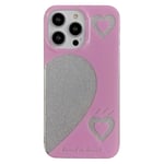 iPhone 13 Pro Glitter Plast Deksel - Heart To Heart