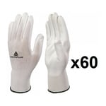 Delta Plus - 60 paires de gants tricot polyester / paume pu VE702P Taille: 9