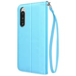 Case for Sony Xperia 5 IV Video Stand Wallet Faux-leather Blue