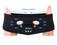 Langattomat kuulokkeet Sleep Mask Kuulokkeet Urheilu sanka Bluetooth Music, musta hengittävä