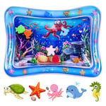 Aolso Gonflable Tummy Time Tapis d'eau Tapis de Jeu Gonflable Jouets Sensoriels pour Bébé Nourrissons et Tout-petits 3 6 9 mois Nouveau-né filles garçons,Doux et Confortable