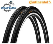 2 Continental Tour Ride 26 x 1.75 Wired Bike Tyres Black