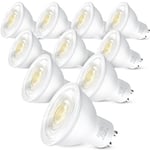 Bonnov GU10 LED Bulbs Cool White 6000K, 5W LED Spotlight Bulbs Equivalent 40W, 38° Beam Angle, Energy Saving GU10 Light Bulbs, Non-dimmable, 10 Pack