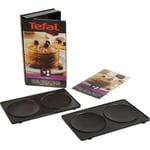 TEFAL - Snack Collection - Lot de 2 Plaques Pancakes - Noir - Compatible Lave...