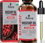 Kanzy Rosehip Oil for Face 120ml Rosehip Oil Organic Cold Pressed Rose Hip Oi...