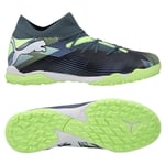 PUMA Future 7 Match + Mid TT Lights Out - Gray Skies/Hvit/Fizzy Apple Barn - Turf (TF), størrelse 38½