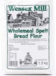 Wessex Mill Wholemeal Spelt Bread Flour (1.5kg)-5 Pack