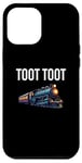 Coque pour iPhone 12 Pro Max Œuvre d'art amusante en train de Noël Toot Tut Toot