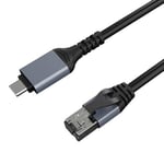 Internet-kaapeli CAT6 UTP, USB Type-C - RJ45, 3m