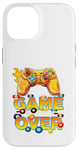 Coque pour iPhone 14 Game Over Vintage Retro Jeux Vidéo Gaming