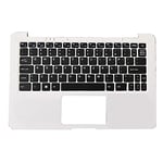 RTDpart Laptop PalmRest&keyboard For GEO Book 1 GEOBook 1 English US Upper Case White New