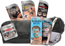 7th Heaven Men's Skin Essentials Gift Set with 4 Face Masks and 1 Set of T-Zone