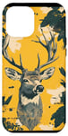 Coque pour iPhone 12 Pro Max Jaune Pop Art Tropical Ozark Timber Vintage Cerf Camo