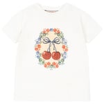 Konges Sløjd Era T-shirt Cherry Bow | Vit | 5-6 years