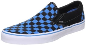 Vans Unisex Adults' Classic Slip On, Black/Malibu Blue, 4 UK