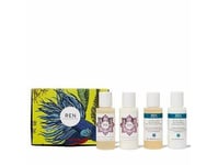 Ren Clean Skincare Set Ren: Moroccan Rose Otto, Hydrating, Body Lotion, 50 Ml + Moroccan Rose Otto, Rose, Soothing, Shower Gel, 50 Ml + Atlantic Kelp And Magnesium, Hydrating, Shower Gel, 50 Ml + Atlantic Kelp And Magnesium, Moisturizing, Body Lotio