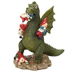 Design Toscano Dragon Gonna Get Ya! Statue de Nain de Jardin Apocalypse