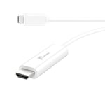 j5create USB C to HDMI Adapter Cable - 5ft 4K@60Hz Type C [Thunderbolt 3 Compatible] to HDMI Cable Compatible for MacBook Pro, MacBook Air, iPad Pro, Tablet, PC, Laptop Computers (JCC153)