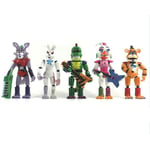 FNAF Actionfigurer Inspirerade av Five Nights at Freddy's Leksaker, Ledade Dockor Perfekt Samling och Presenter (FMY) 5Pcs