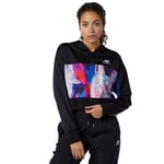 NEW BALANCE X ERIN LOREE WOMENS ATHLETIC HALF ZIP HOODIE BLACK RETRO NEW BNWT XL