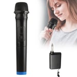 Trådlös mikrofon Karaoke Bluetooth mikrofon, trådlös professionell handhållen trådlös mikrofon och mottagare, sladdlös mikrofon för sång