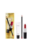 MAC Claim to Fame Lip Trio Ruby Woo Makeup Gift Set