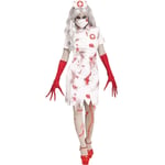 2023 New Halloween Skirt Adult Clothing With Blood Zombie Bloody Doctor Nurse Vampire Cosplay Dress H XL