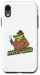 iPhone XR Kids Funny Investi-Gator Detective Pun Alligator Reptile Case