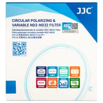 JJC F-NC82 Circular Polarizing & Variable ND2-ND32 Filter 82mm