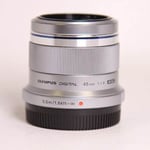 Olympus / OM System Used M.Zuiko Digital 45mm f/1.8 Lens Silver