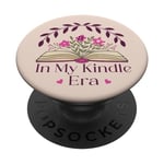 In My Kindle Era Botanical Flowers Book Lover PopSockets Adhesive PopGrip