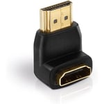 Adaptateur hdmi St/HDMI Bu. coudé 270°, Full hd, Basique, Noir (302028) - Helos