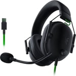 BlackShark V2 X USB - Casque Gaming Esports Filaire (Haut-parleurs TriForce 50mm, Suppression du Bruit, Construction Ultra-légère de 240g, Son Surround 7.1) Noir