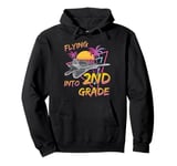 Flying Into 2nd Grade Fighter Jet Plane Back To School Pullover Hoodie