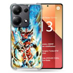 Cokitec Coque Renforcée pour Xiaomi Redmi Note 13 Pro 4G Manga Dragon Ball Sangoku Blanc