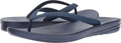 Fitflop Iqushion Ergonomic Flip-Flops, Men Open Toe Sandals, Blue (Midnight Navy 399), 12 UK (47 EU)