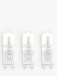 Saxby 2.5W G9 LED Dimmable Frosted Capsule Bulbs, Cool White, Pack of 3