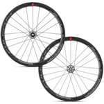 Fulcrum Speed 40 Disc Brake Carbon Clincher Road Wheelset - Black / Shimano 12mm Front 142x12mm Rear Centerlock Pair 11-12 700c